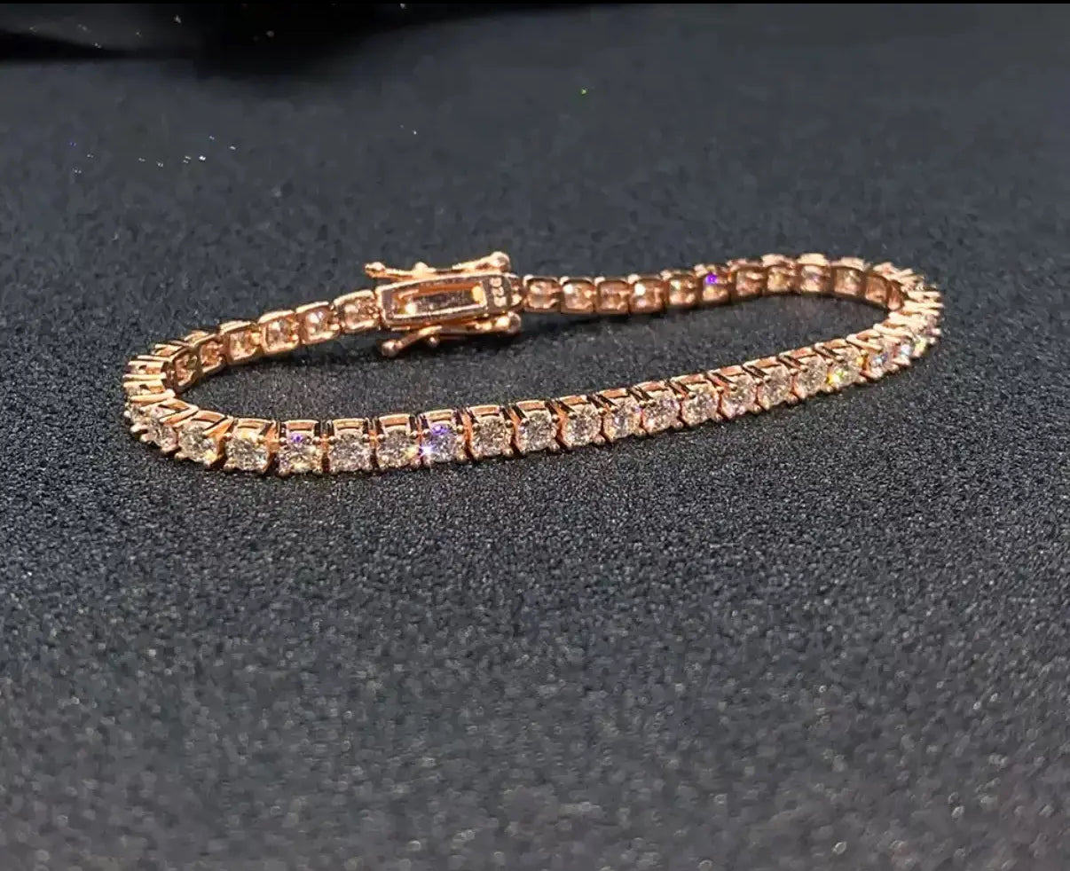 【Six08】Tennis Chain Bracelet【Moissanite/4mm】