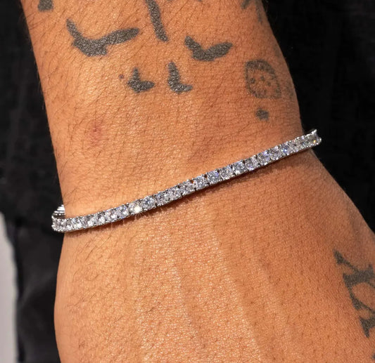 【Six06】Tennis Chain Bracelet【Moissanite/2mm】