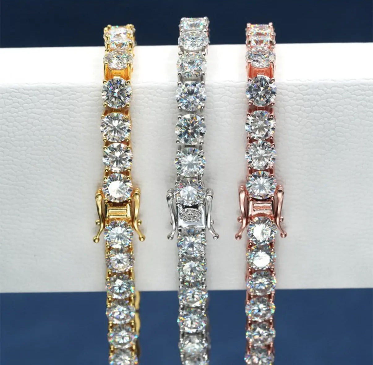 【Six08】Tennis Chain Bracelet【Moissanite/4mm】