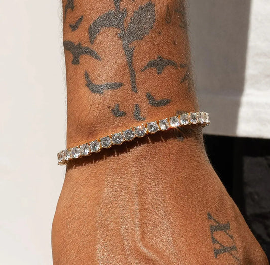 【Six07】Tennis Chain Bracelet【Moissanite/3mm】