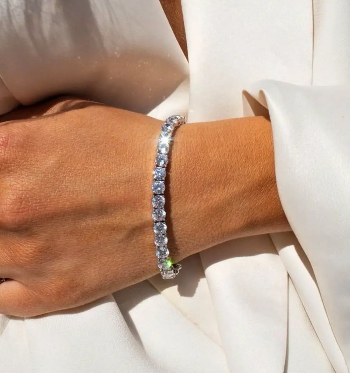 【Six08】Tennis Chain Bracelet【Moissanite/4mm】