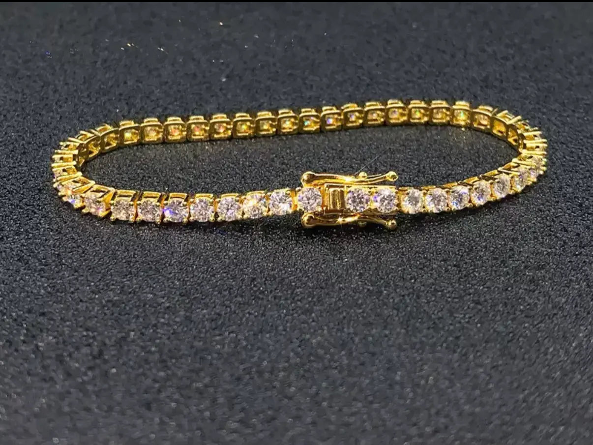 【Six08】Tennis Chain Bracelet【Moissanite/4mm】